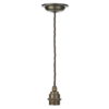 Duxford 1 Light Suspension Antique Brass