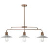 Adeline Bar Pendant Brushed Copper & Glass