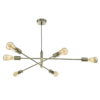 Alana 6 Light Pendant Antique Brass