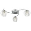 Elma 3 Light Semi Flush Polished Chrome Glass