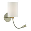 Feta Wall Light LED Antique Brass Base Only