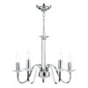 Pique 5 Light Polished Chrome Clear Crystal Detail