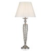 Siam Table Lamp Satin Chrome With Shade (Multipack of 2)