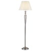 Siam Floor Lamp Satin Chrome With Shade