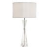 Risha 2 Light Table Lamp Crystal & Polished Nickel With Shade