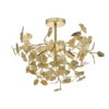 Yadira 4 Light Semi Flush Gold Leaf