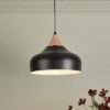 Gaucho 1 Light Single Pendant Black And Copper