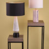 Nalani Table Lamp Pink Marble Effect With Shade