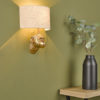 Raul Monkey Wall Light Gold With Shade