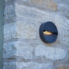 Ugo Outdoor Wall Light Round Eyelid Anthracite IP65 LED