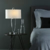 Utara Table Lamp Polished Chrome With Shade