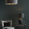 Veyron 6 Light Pendant Polished Nickel With Grey Shade