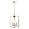 Selbourne 3lt Lantern Polished Nickel Glass Laura Ashley