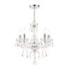 Harriet 5 Light Crystal & Polished Chrome Chandelier Laura Ashley