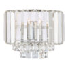 Vienna Wall Light Polished Chrome Crystal Laura Ashley