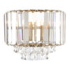 Vienna Wall Light Antique Brass Crystal Laura Ashley