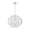 Vienna 5lt Chandelier Crystal & Polished Chrome Laura Ashley