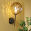 Cohen Wall Light Matt Black Smoked Glass