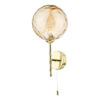 Cohen Wall Light Polished Gold Champagne Glass