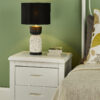 Roja Table Lamp Terrazzo & Black With Shade