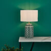 Reese Table Lamp Green Print Base Only