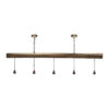 Aspen 5 Light Suspension Natural Wood Effect