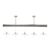 Aspen 5 Light Suspension Silver Birch Effect