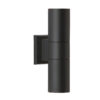 Falmouth Double Outdoor Wall Light Black