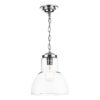 Upton 1 Light Pendant Small In Satin Chrome