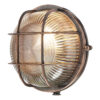 Admiral Round Wall Light Antique Copper Ip64