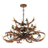 Antler 17 Light Tiered Pendant Rustic