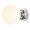 Buckley Single Wall Light Polished Chrome Ip44 Rated