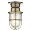 Coast 1 Light Ceiling Light Antique Brass Ip44