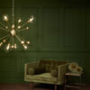 Cosmos 8 Light Horizontal Pendant In Butter Brass