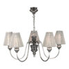 Doreen 5 Light Pendant Pewter Complete With String Shades