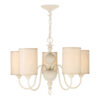 Flemish 5 Light Pendant Cream Complete With Shades