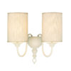 Flemish Double Wall Bracket Cream Complete With Shades