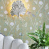 Gingko Wall Washer In Cream / Gold