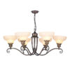 Stratford 6 Light Pendant Aged Brass