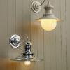 Station Wall Light Cotswold Cream/White Gloss With Opal Glass