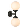 Buckley Ip44 Rated Double Wall Light Black