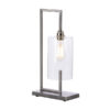 Bushwick Table Lamp Satin Chrome Cw Glass