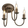 Highgrove Triple Wall Light Antique Brass