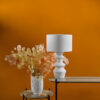 Bidelia Table Lamp Matt White With Shade