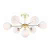 Cohen 7 Light Semi-Flush Polished Gold & Confetti Glass