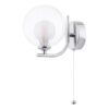 Cradle Wall Light Polished Chrome & Clear/Opal Glass