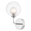 Feya Wall Light Polished Chrome & Clear/Opal Glass