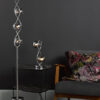 Lysandra 2 Light Table Lamp Polished Chrome and Smoked Glass