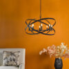 Nitya 8 Light Pendant Matt Black