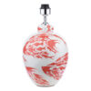 Simone Ceramic Table Lamp Coral & White Fish Pattern Base Only